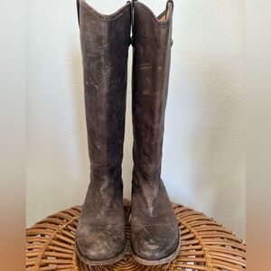 Fry Brown Leather Knee-High Boots